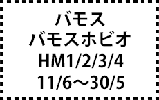 HM1/2/3/4　11/6～30/5　後期にも対応｡