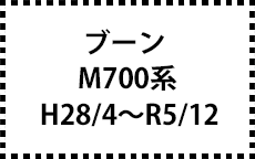 M700系　28/4～