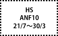 ANF10　21/7～30/3