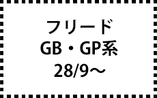 GB系/GP系　28/9～