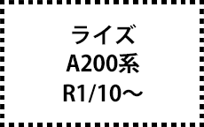 A200系　R1/10～