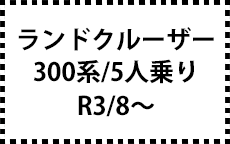 300系　R3/8～　5人乗り