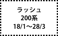 200系　18/1～28/3