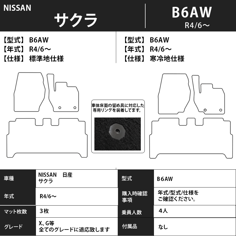 サクラ B6AW Ｒ4/6～ プレミアムタイプ